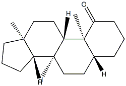 5α-アンドロスタン-1-オン 化學構造式