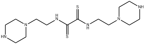 N,N'-Bis[2-(1-piperazinyl)ethyl]ethanebisthioamide Struktur