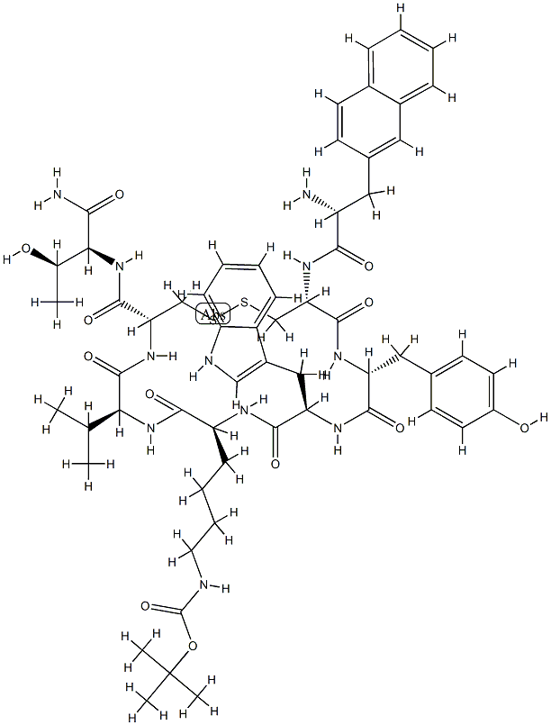 [Lys5(Boc)]lanreotide acetate Struktur