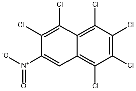 1,2,3,4,5,6-HEXACHLORO-7-NITRONAPHTHALENE Struktur