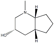 1H-Cyclopenta[b]pyridin-3-ol,octahydro-1-methyl-,[3S-(3-alpha-,4a-bta-,7a-bta-)]-(9CI) Struktur
