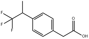 2-(4-(1,1,1-trifluoropropan-2-yl)phenyl)aceticacid(WXFC0496) Struktur