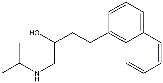 α-[(Isopropylamino)methyl]-1-naphthalene-1-propanol Struktur