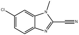 2-Benzimidazolecarbonitrile,6-chloro-1-methyl-(8CI) Struktur