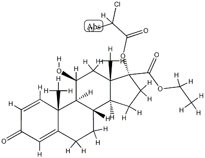 etiprednol dicloacetate, 199331-40-3, 結(jié)構(gòu)式