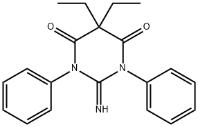 5,5-Diethyl-1,3-diphenyl-2-iMinobarbituric Acid Struktur
