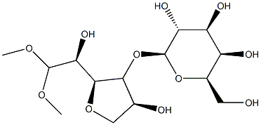 4-O-galactopyranosyl-3,6-anhydrogalactose dimethylacetal Struktur