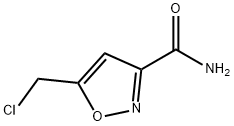3-Isoxazolecarboxamide,5-(chloromethyl)-(9CI) Struktur