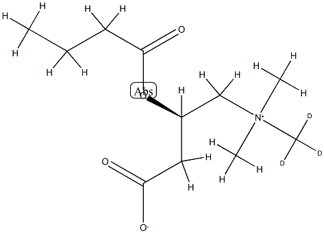 Butyroyl N-(methyl-D3)-carnitine Struktur