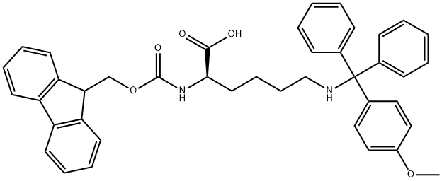 (9H-Fluoren-9-yl)MethOxy]Carbonyl D-Lys(Mmt)-OH Struktur