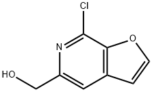 (7-Chloro-furo[2,3-c]pyridin-5-yl)-methanol Struktur