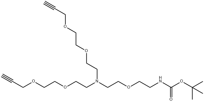 N-(Boc-PEG1)-N-bis(PEG2-propargyl)|N-(Boc-PEG1)-N-bis(PEG2-propargyl)