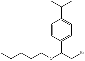 [α-(Bromomethyl)-p-isopropylbenzyl]pentyl ether Structure