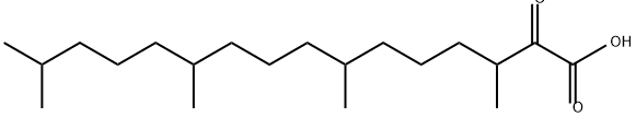 2-oxophytanic acid Struktur
