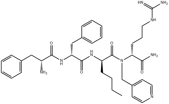 CR665 (H-D-Phe-D-Phe-D-Nle-D-Arg-NH-4-Picolyl) Struktur