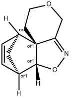 7,10-Methano-4H,10H-pyrano[3,4-c][1,2]benzisoxazole,1,2,6a,7-tetrahydro-,(6aR,7R,10S,10aR)-rel-(9CI) Struktur