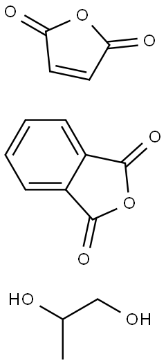 1,3-Isobenzofurandione, polymer with 2,5-furandione and 1,2-propanediol Struktur