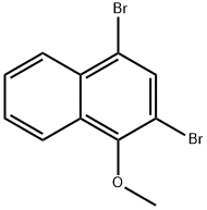 (Naphthalene, 2,4-dibroMo-1-Methoxy- Struktur