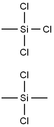 Silane, dichlorodimethyl-, polymer with trichloromethylsilane Struktur