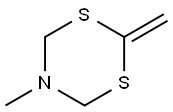 4H-1,3,5-Dithiazine,dihydro-5-methyl-2-methylene-(9CI) Struktur