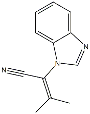1H-Benzimidazole-1-acetonitrile,alpha-(1-methylethylidene)-(9CI) Struktur