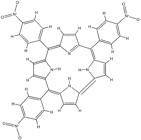 5,10,15-tris(4-nitrophenyl)corrole Struktur