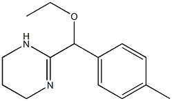 3,4,5,6-Tetrahydro-2-(α-ethoxy-4-methylbenzyl)pyrimidine Struktur