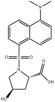 N-DANSYL-TRANS-4-HYDROXY-L-PROLINECYCLOH EXYLAMMONI Struktur