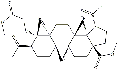 3,4-Secolupa-4(23),20(29)-dien-3,8-dicarboxylic acid dimethyl ester Struktur