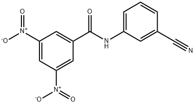 N-(3-cyanophenyl)-3,5-dinitrobenzamide Struktur