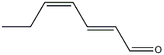 2,4-heptadienal,(E,Z)-2,4-heptadienal Struktur