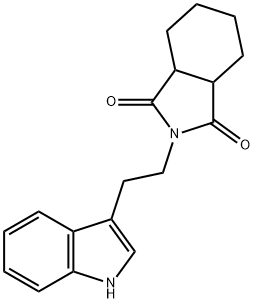 2-[2-(1H-indol-3-yl)ethyl]hexahydro-1H-isoindole-1,3(2H)-dione Struktur