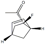 Ethanone, 1-[(1R,2S,4R)-2-fluorobicyclo[2.2.1]hept-5-en-2-yl]-, rel- (9CI) Struktur