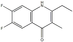 4-Quinolinol,2-ethyl-6,7-difluoro-3-methyl-(9CI) Struktur