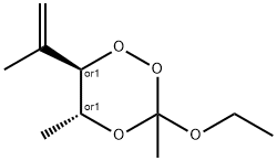 1,2,4-Trioxane,3-ethoxy-3,5-dimethyl-6-(1-methylethenyl)-,(5R,6R)-rel-(9CI) Struktur