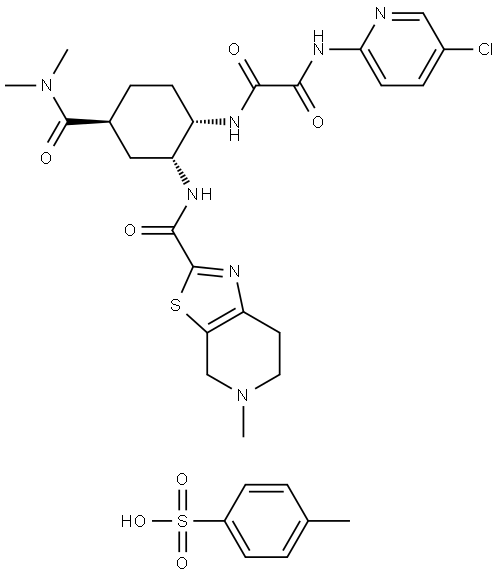 Edoxaban tosylate Struktur