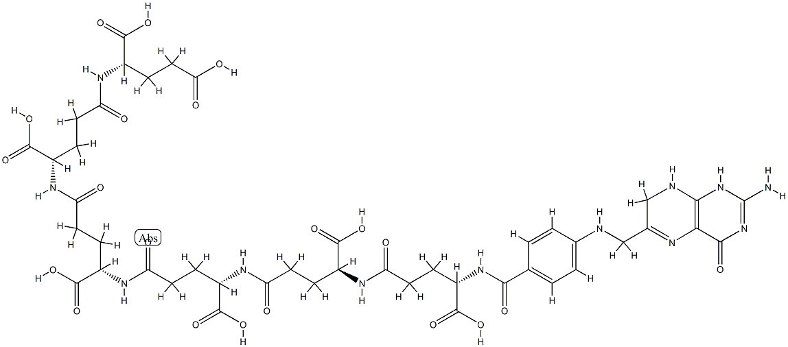 dihydropteroyl hexaglutamate Struktur