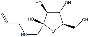 ba-D-Fructofuranose, 1-deoxy-1-(2-propenylamino)- (9CI) Struktur