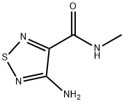 1,2,5-Thiadiazole-3-carboxamide,4-amino-N-methyl-(9CI) Struktur