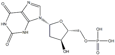 5'-Xanthylic acid, 2'-deoxy- Struktur