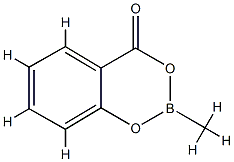 2-Methyl-4H-1,3,2-benzodioxaborin-4-one Struktur