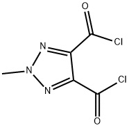 2H-1,2,3-Triazole-4,5-dicarbonyl dichloride, 2-methyl- (9CI) Struktur