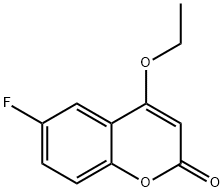 2H-1-Benzopyran-2-one,4-ethoxy-6-fluoro-(9CI) Struktur