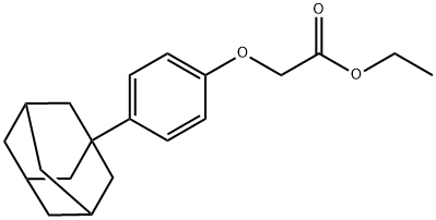 2-(4-(1-adaMantane)phenoxy)ethyl acetate Struktur