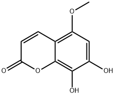 2H-1-Benzopyran-2-one,7,8-dihydroxy-5-methoxy-(9CI) Struktur