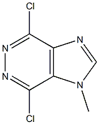 2,5-dichloro-9-methyl-3,4,7,9-tetrazabicyclo[4.3.0]nona-2,4,7,10-tetraene Struktur