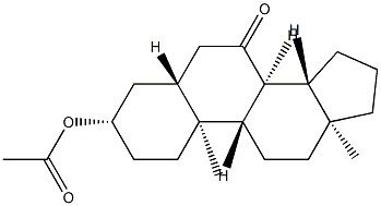 3β-(Acetyloxy)-5α-androstan-7-one Struktur