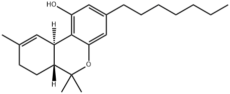 3-heptyl-delta(1)-tetrahydrocannabinol Struktur