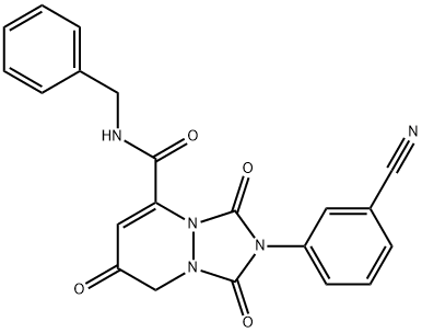 PNRI 299|2-(3-氰基苯基)-2,3,7,8-四氫-1,3,7-三氧代-N-(苯基甲基)-1H-[1,2,4]三唑并[1,2-A]噠嗪-5-甲酰胺