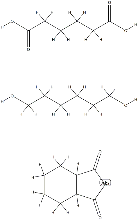 Hexanedioic acid, polymer with hexahydro-1,3-isobenzofurandione and 1,6-hexanediol Struktur